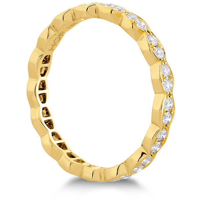 Lorelei Floral Wedding Band by Hearts On Fire in Yellow Gold (110-33313)