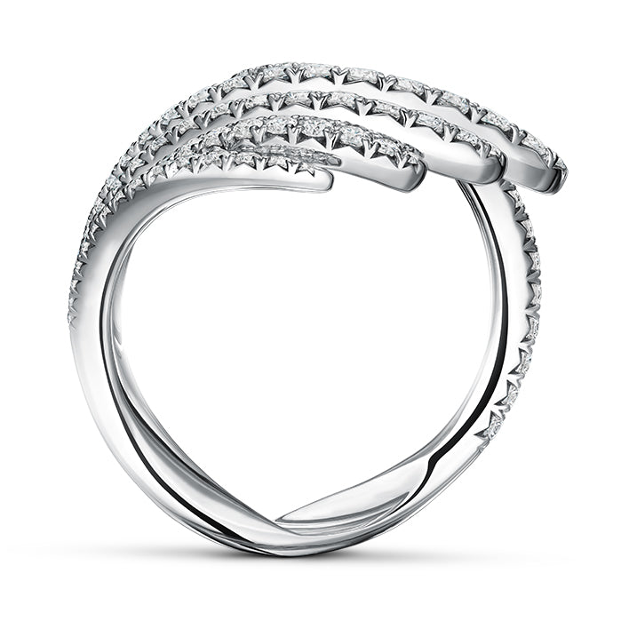 Vardy's Collection Hearts On Fire Cut G/H Vs2 Diamond Cocktail Ring in 18K White Gold (0.95ctw) - My Store