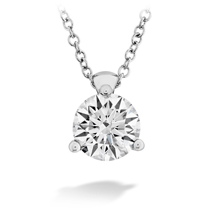 Drop Diamond Pendant in White Gold (160-02200)