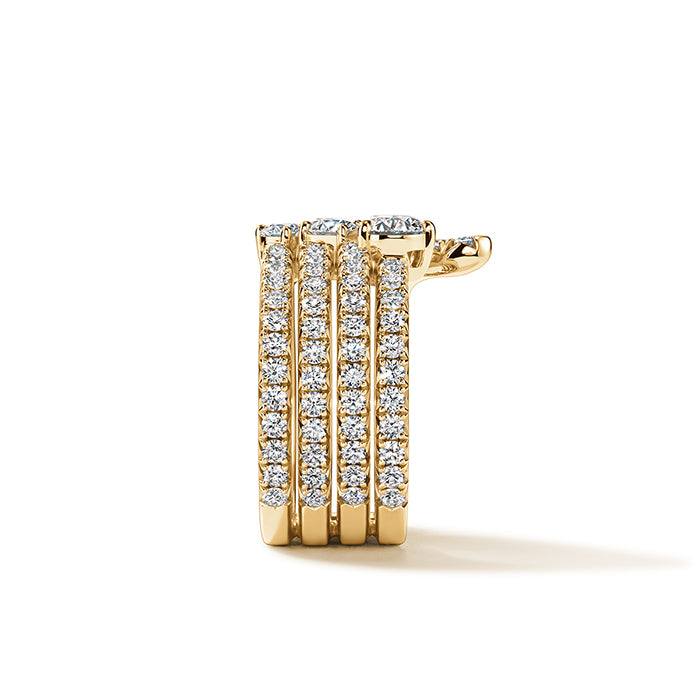 Vela French Cut Pave Fashion Ring in Yellow Gold (130-01154)