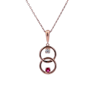 Open Link Pendant in rose gold (230-01437) - Vardy's Jewelers - Cupertino CA