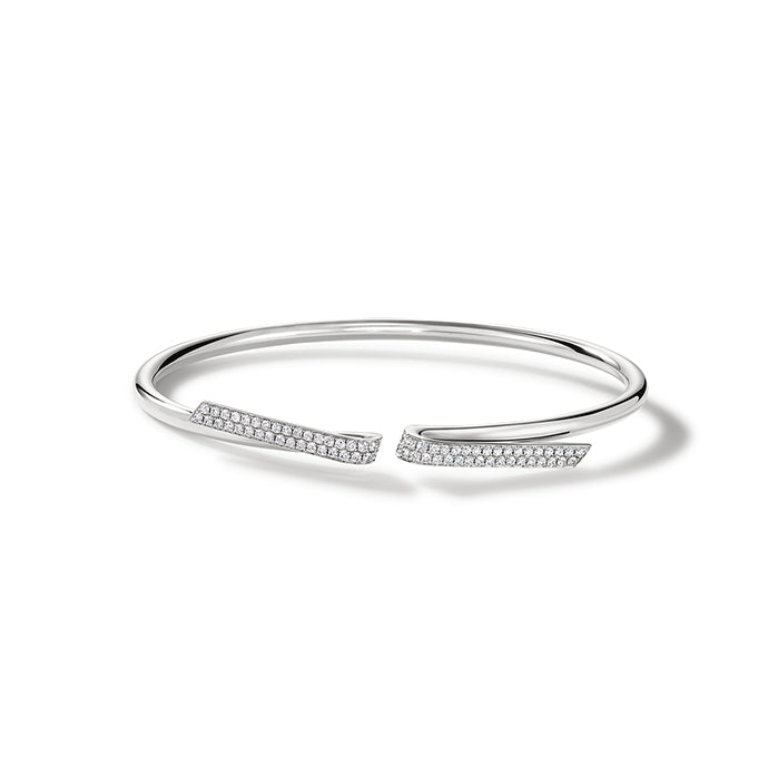 Inside/Out Bangle Diamond Bracelet in White Gold (170-33360)