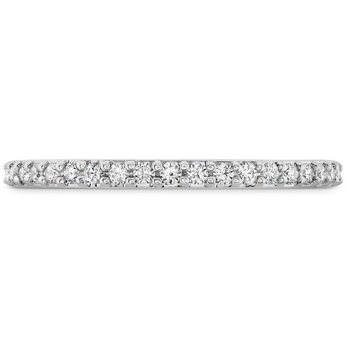Vardy's Collection Three Quarters 3/4 Heart On Fire Diamond Band in 18K White Gold (0.20ctw)