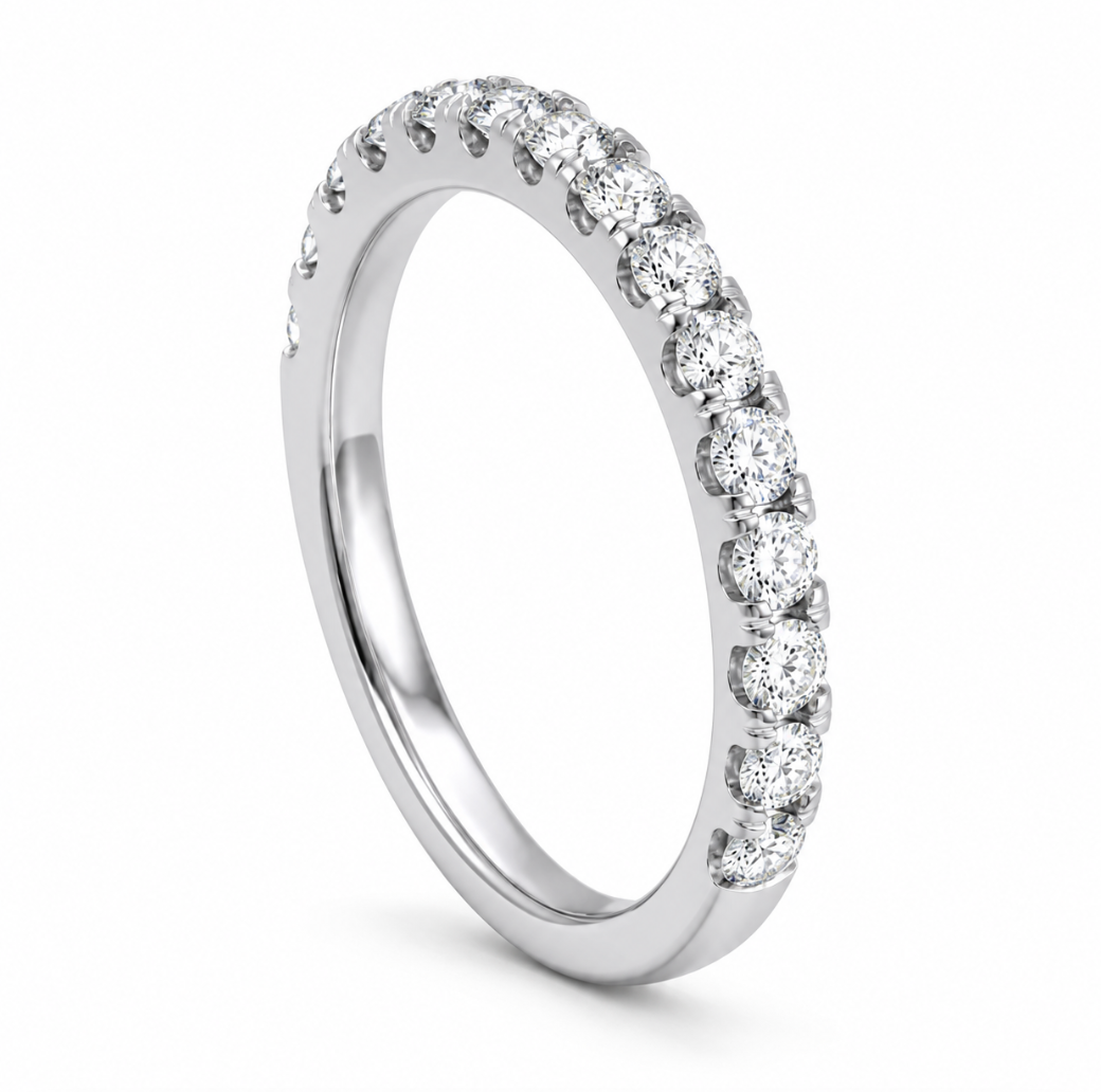 Diamond Wedding Band White Gold (110-33856)