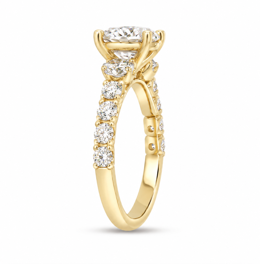 Diamond Engagement Ring Yellow Gold (100-33850)