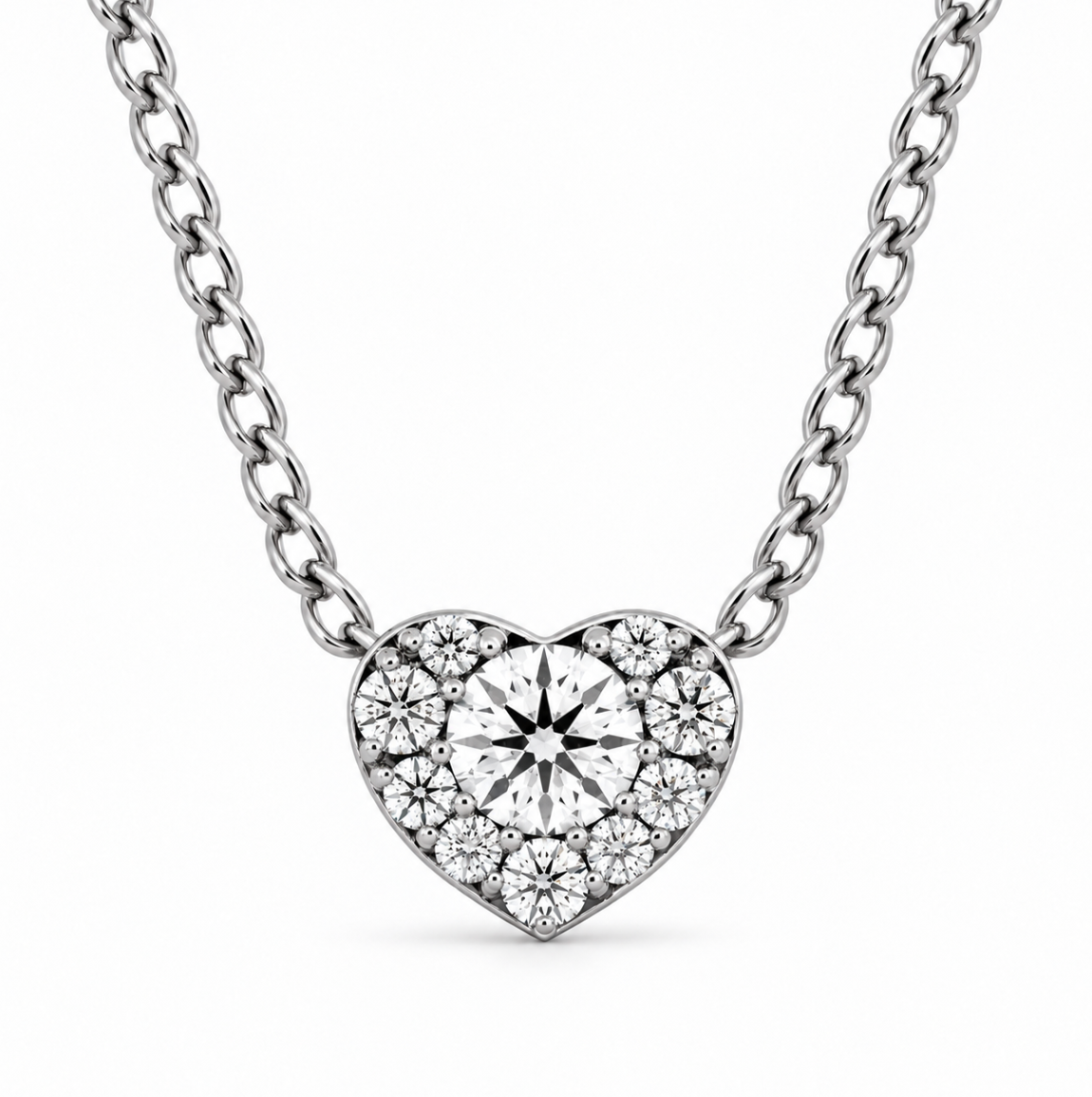 Cluster Pendant in White Gold (160-02182)