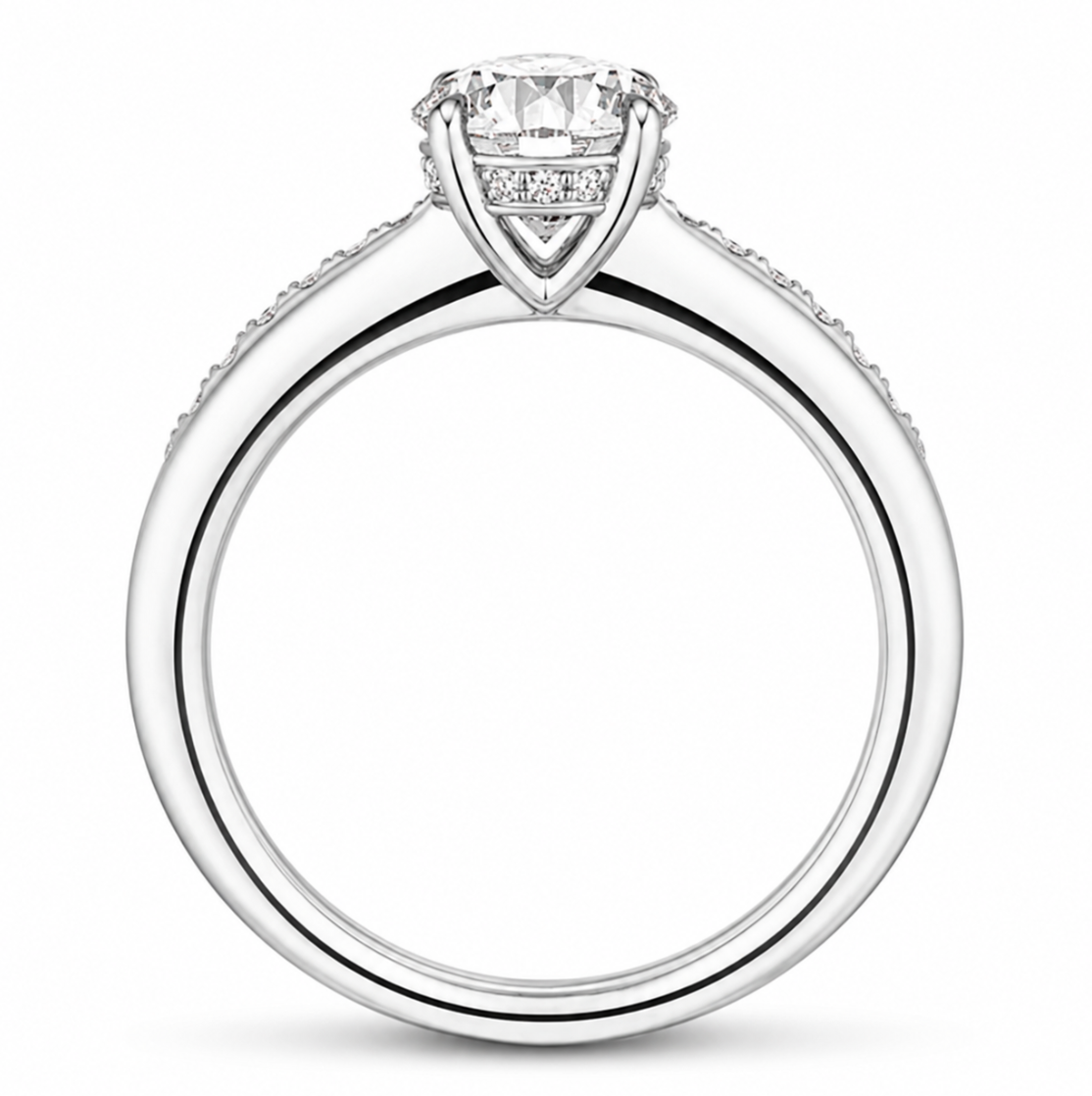 Luxe Camilla Engagement Ring by Hearts On Fire in White Gold (140-01008)
