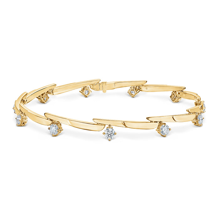 VELA CROSSOVER BRACLET in yellow gold (170-33306)