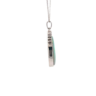 Cable Link Pendants in White Gold (230-01295)