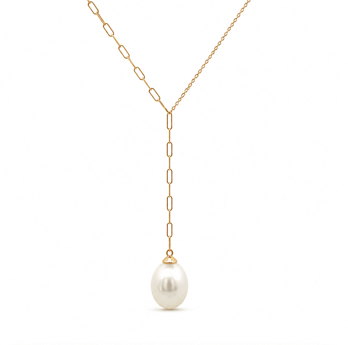 Akoya Pearl Drop Pendant in yellow Gold (320-00209)