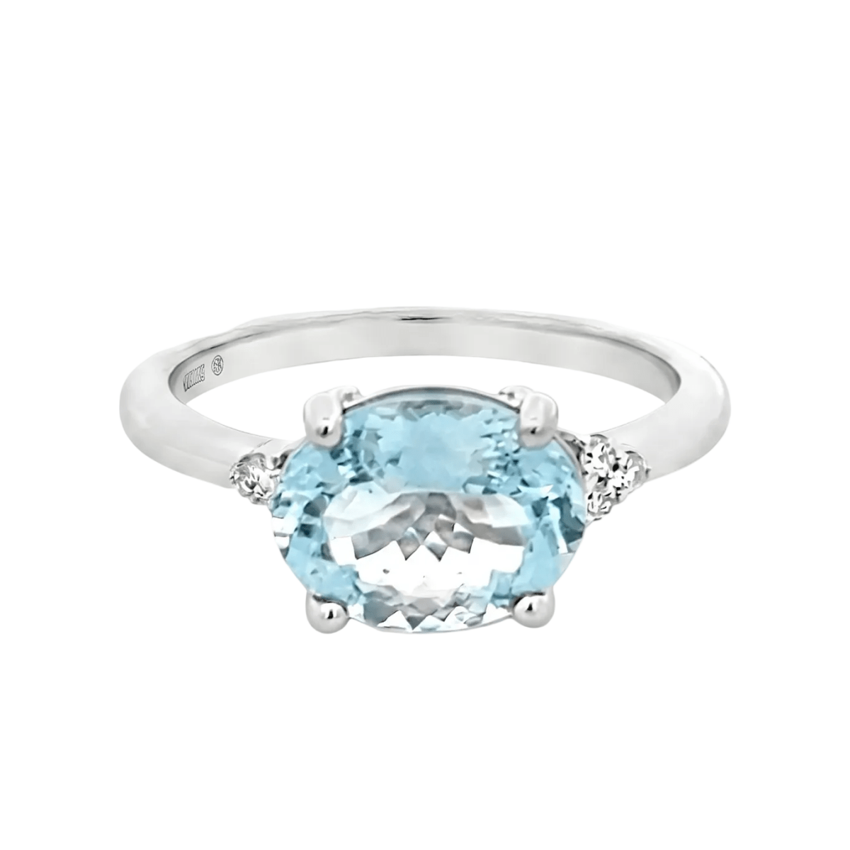 Aquamarine & Diamond Fashion Ring (200 - 01344)