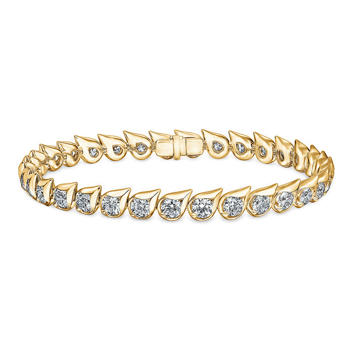 DROPLET Diamond BRACELET in Yellow Gold (170-00822)