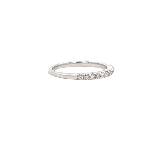 Lady's Wedding Band in White Gold (110-01481) - My Store
