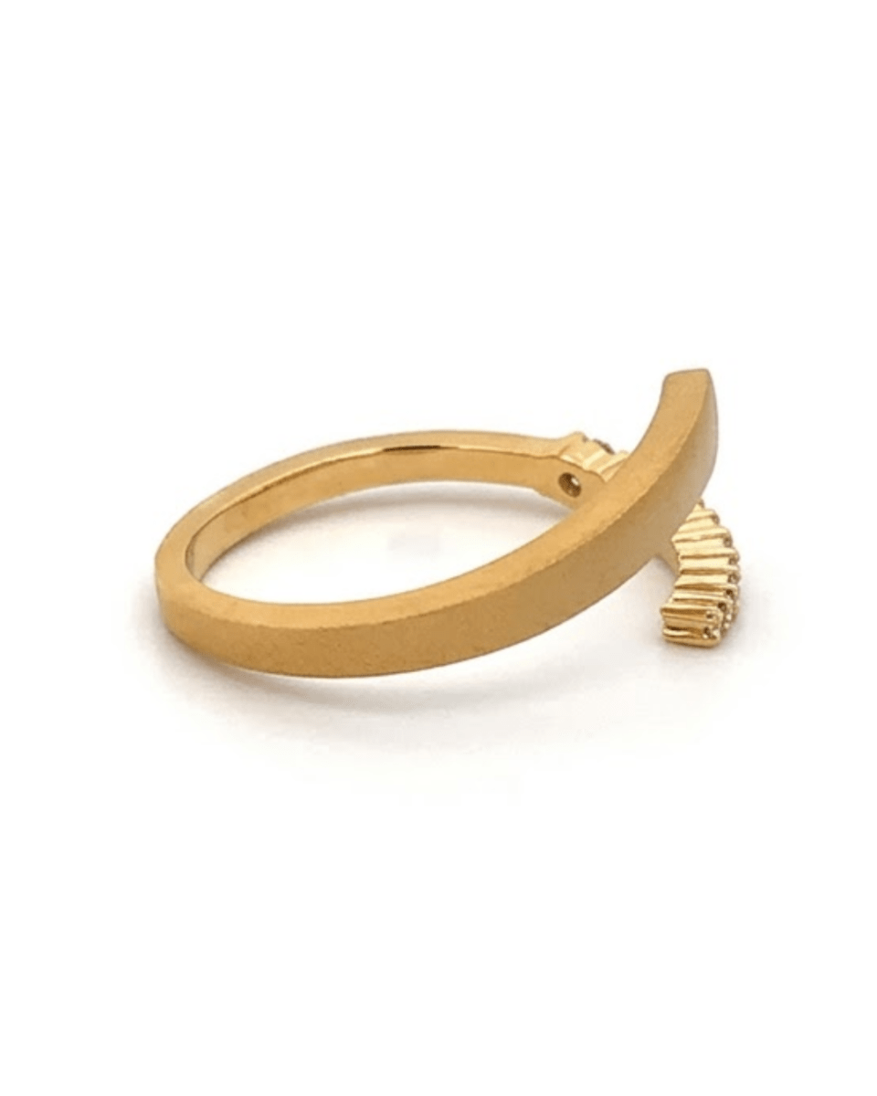 By-Pass Diamond Fashion Ring in Yellow Gold (130-33237)