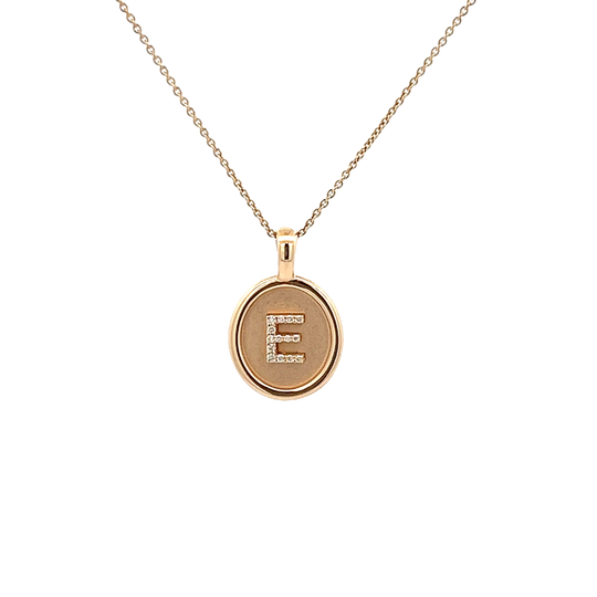 E Cluster Pendant in Yellow Gold (160-02155)