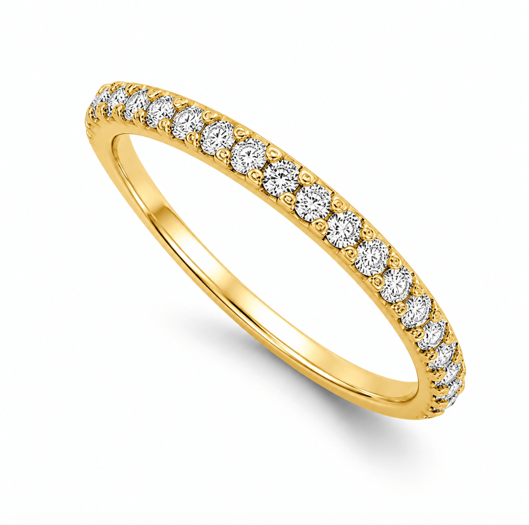 CAMILLA 3/4 Wedding Band by Hearts On Fire in Yellow Gold (110-01436)