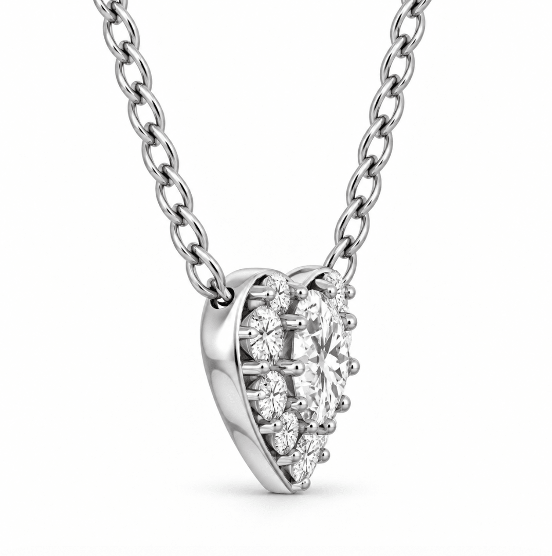 Cluster Pendant in White Gold (160-02182)