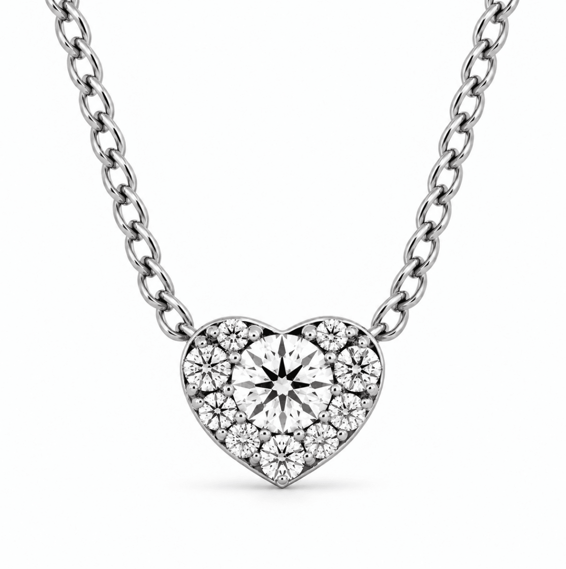 Cluster Pendant in White Gold (160-02182)