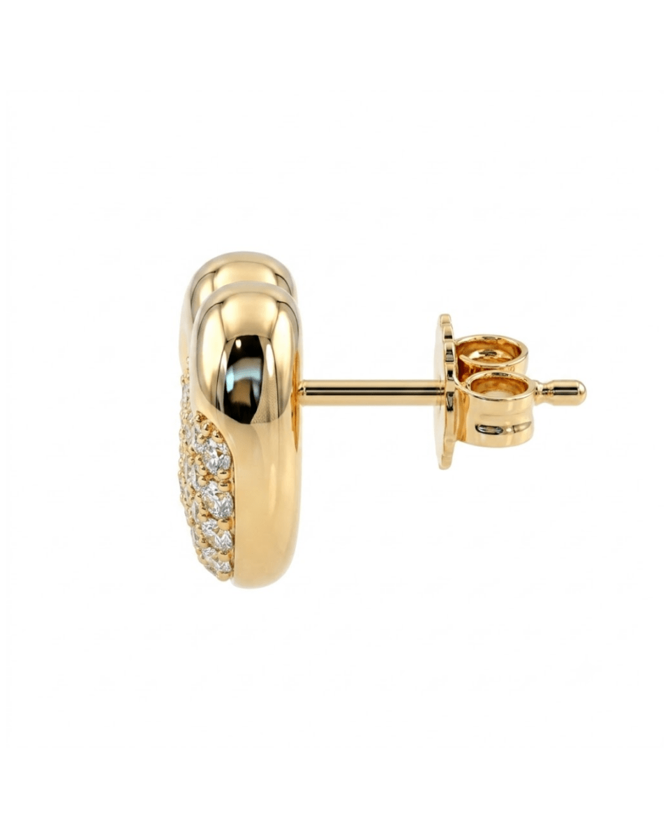 Diamond Earrings Stud in Yellow Gold (152-00449)