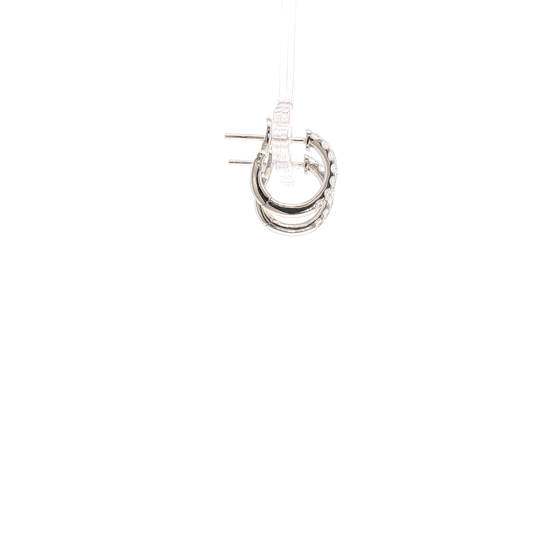 Diamond Huggies in White Gold (152-33645)