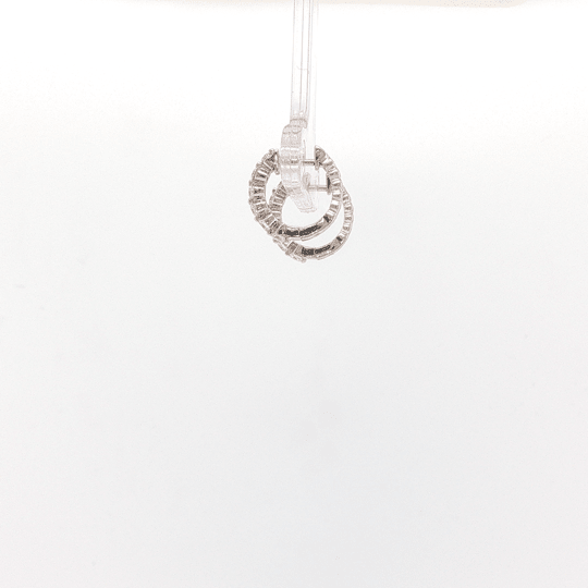 Diamond Huggies in White Gold(152-33646)