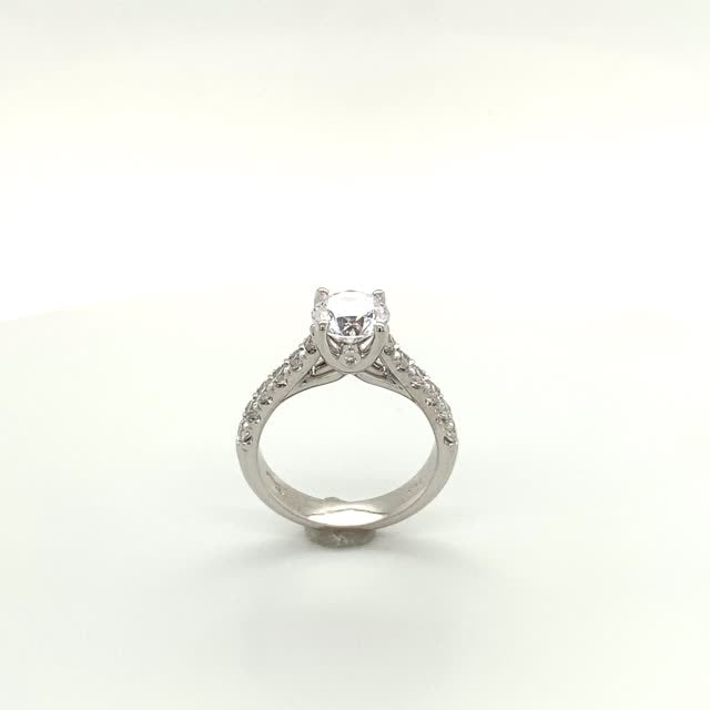 Vardy's Collection Engagement Ring In White Gold (140-00920) - My Store
