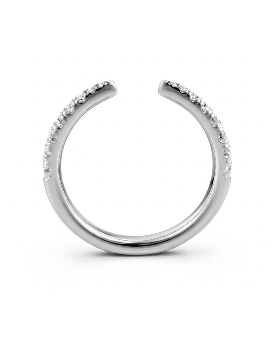 Eclipse Diamond Fashion Ring in White Gold (130-33155)