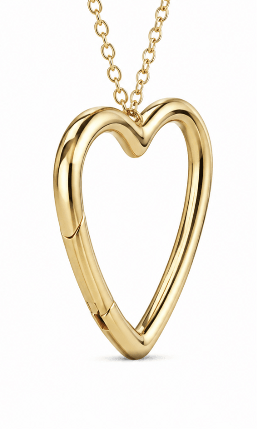 Heart Clasp Pendant in Yellow Gold (435-00756)