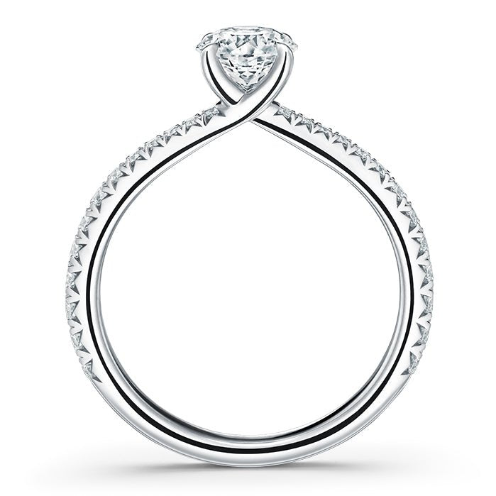 Hearts On Fire 3 Stone Hearts On Fire Cut Diamond Engagement Ring in 18K White Gold (0.44ctw)
