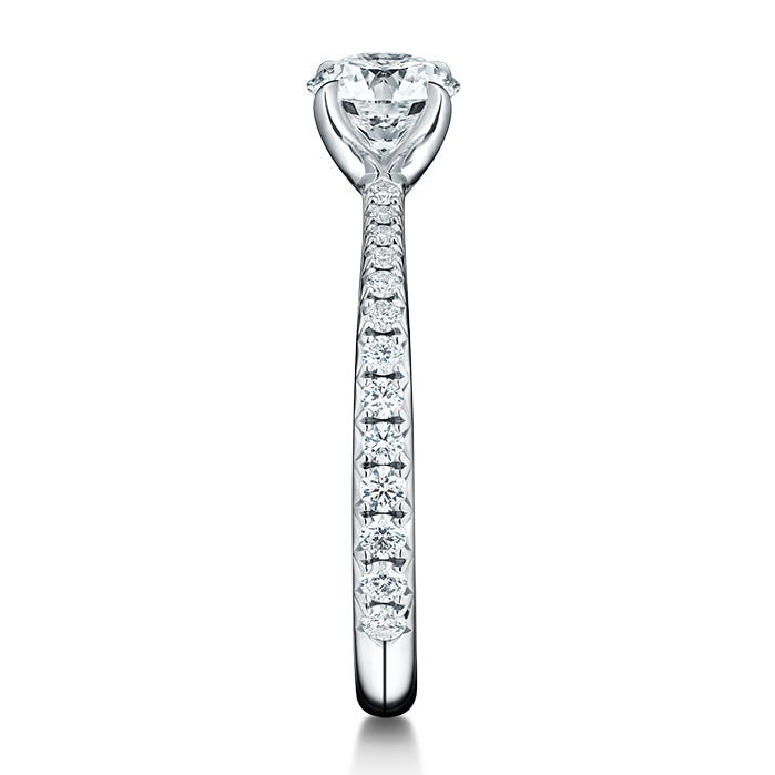 Hearts On Fire 3 Stone Hearts On Fire Cut Diamond Engagement Ring in 18K White Gold (0.44ctw)