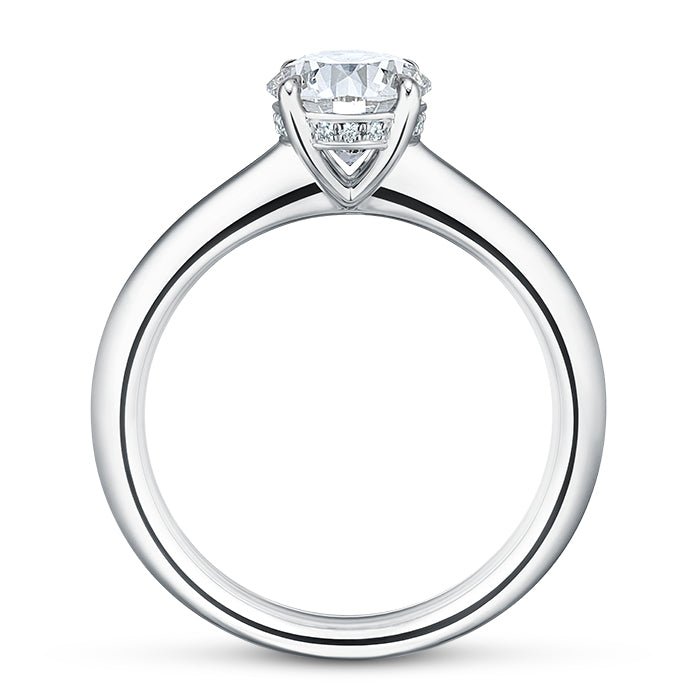 Hearts On Fire Cross Over Semi - Mount Engagement Ring in Platinum (0.814ct center, 0.03ct accents)