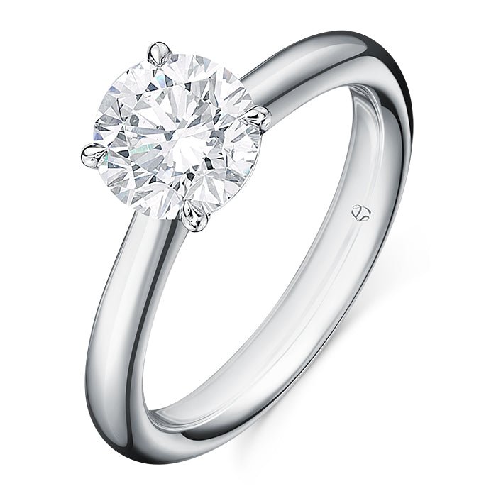 Hearts On Fire Cross Over Semi - Mount Engagement Ring in Platinum (0.814ct center, 0.03ct accents)