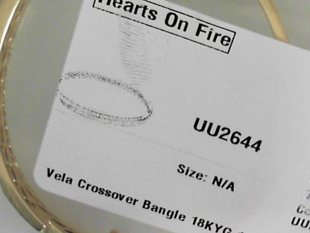 Hearts On Fire Hearts On Fire and G/H Vs2 Diamond Crossover Bangle Bracelet in 18K Yellow Gold (1.15ctw)