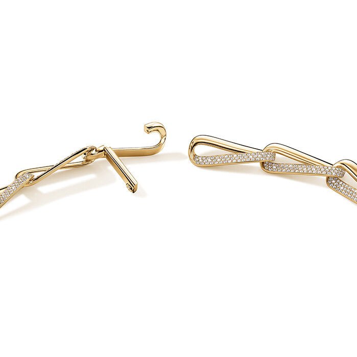 Hearts On Fire Hearts On Fire and Inside Out Diamond Link Necklace in 18K Yellow Gold (20.02ctw)