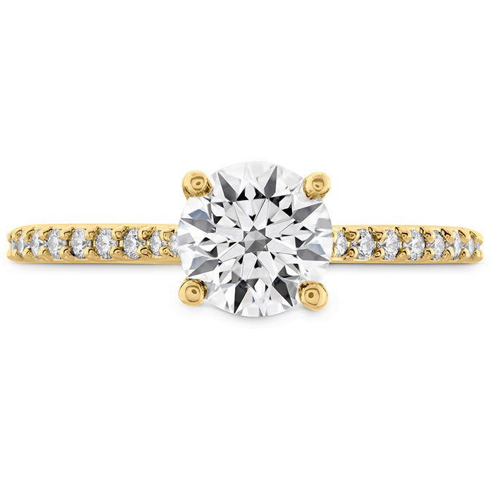 Hearts On Fire Hearts on Fire Cut Diamond Prong Engagement Ring in 18K Yellow Gold (1.23ctw)