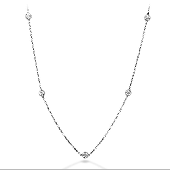 Hearts On Fire Hearts On Fire Cut G/H Vs2 Diamond 18K White Gold Fancy Link Necklace (0.97ctw)