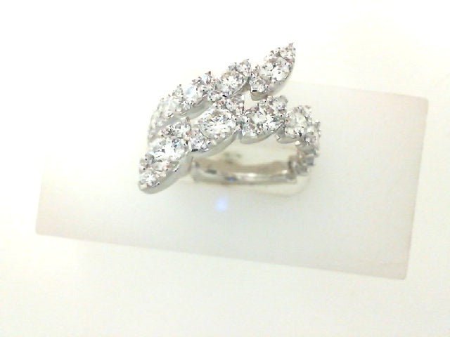 Hearts On Fire Icicle Bypass Ring with 1.82ct Diamond in 18K White Gold