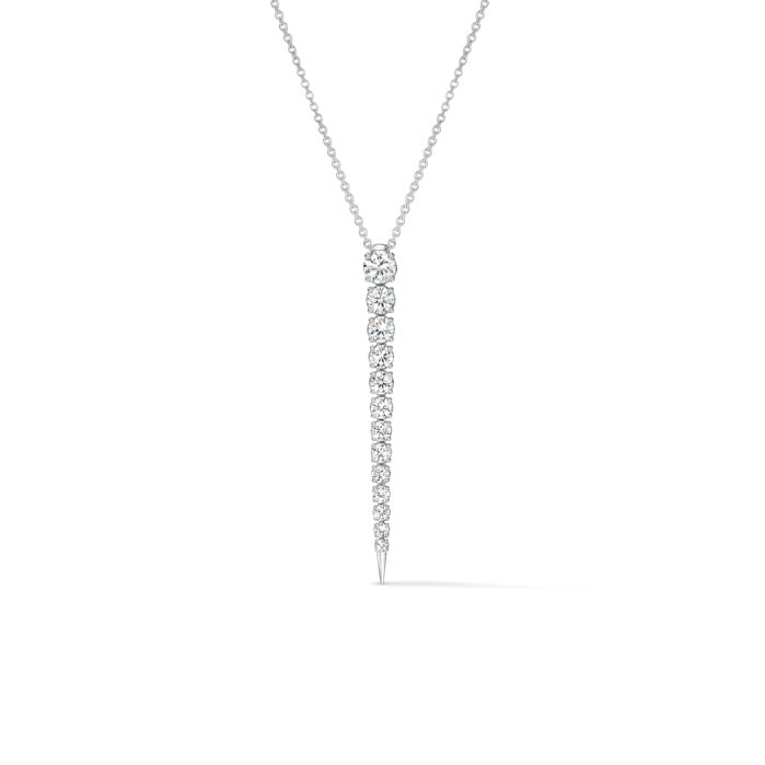 Hearts On Fire Icicle Diamond Drop Earrings in 18K White Gold (1.64ct)