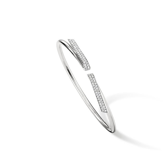 Hearts On Fire Inside/Out Bangle Bracelet in 18K White Gold (0.6ct)