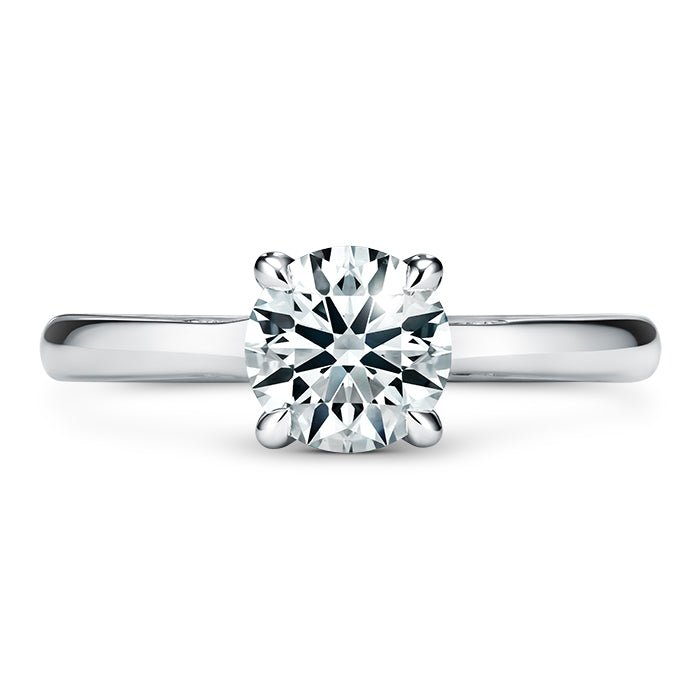 Hearts On Fire Round Diamond Contemporary Engagement Ring in Platinum (1.12ctw)