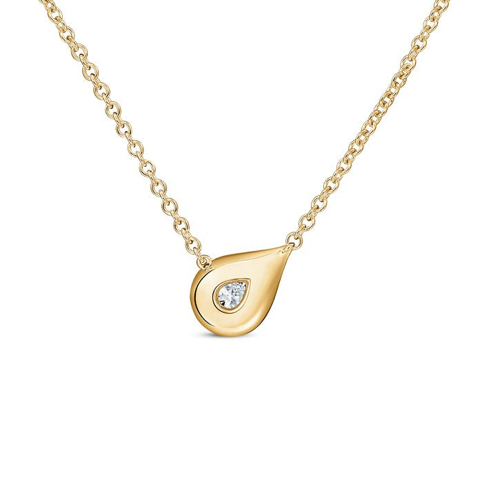 Hearts On Fire Round Diamond Pendant Necklace in 18K Yellow Gold (0.3ct)