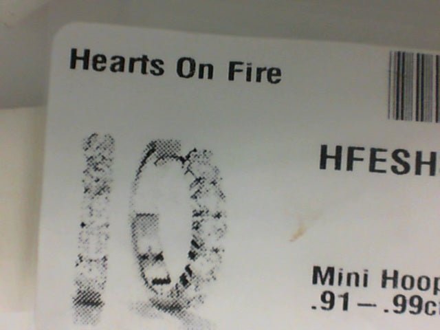 Hearts On Fire Small Hoop Earrings with Hearts On Fire Cut Diamonds in 18K White Gold (0.99ctw)