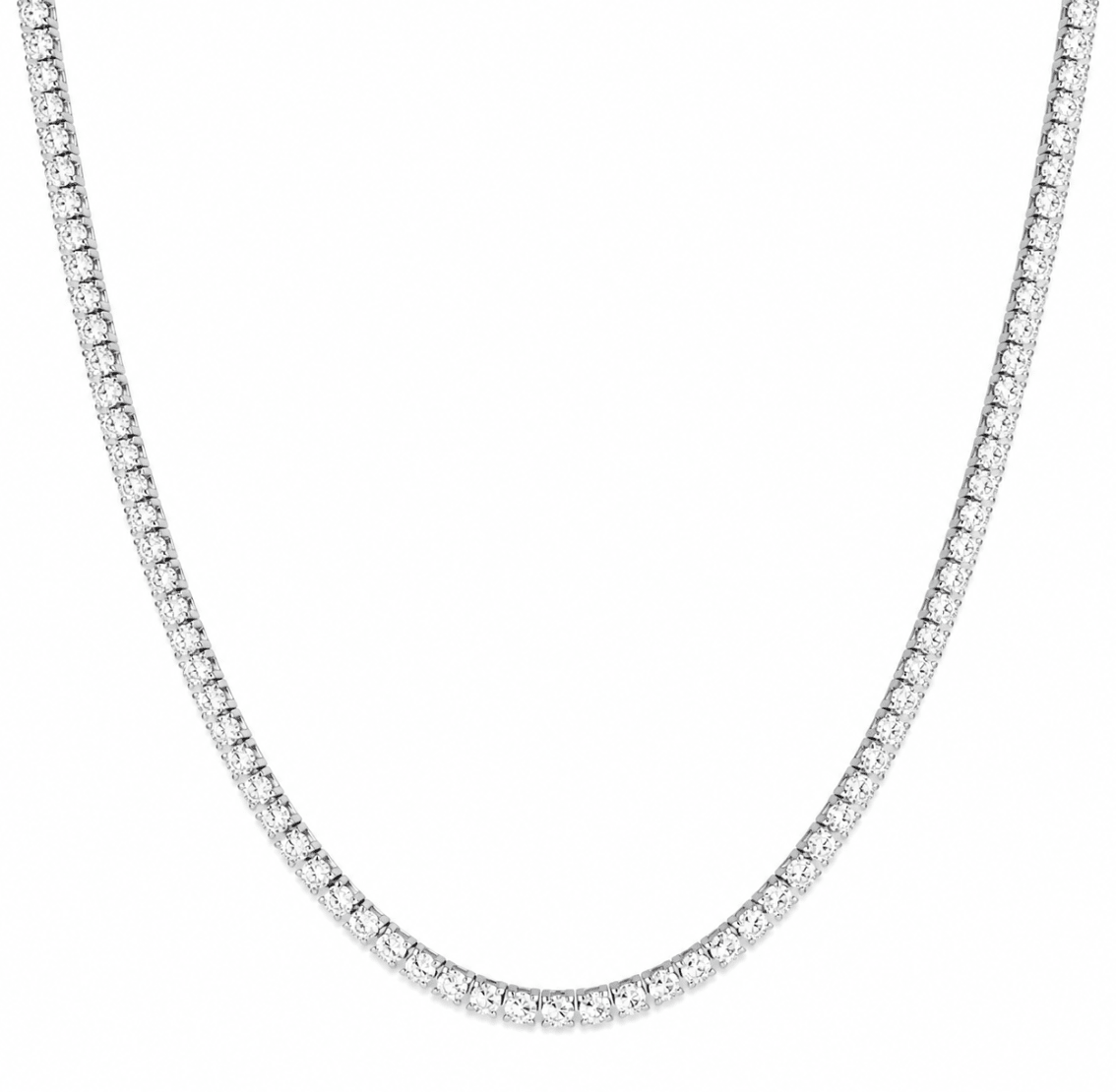 HOF Signature Diamond Collar Necklace in White Gold