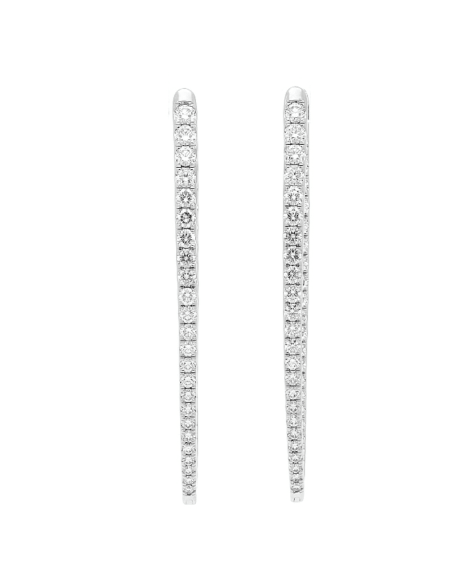 Imperial Diamond Hoops in White Gold (152-33333)