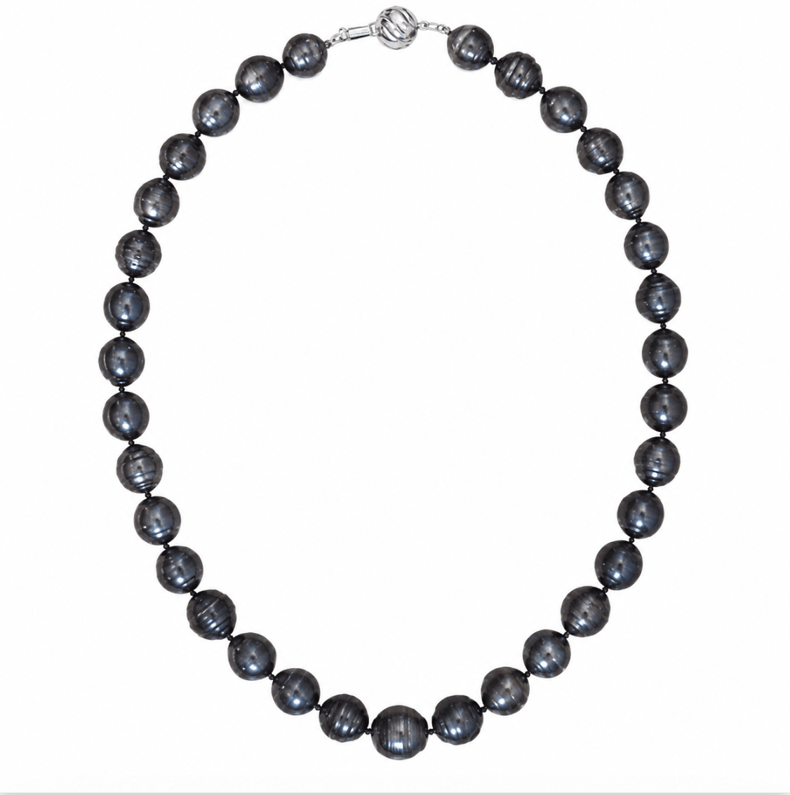 Lady's Tahitian Pearl Necklace in White Gold (325-00169)
