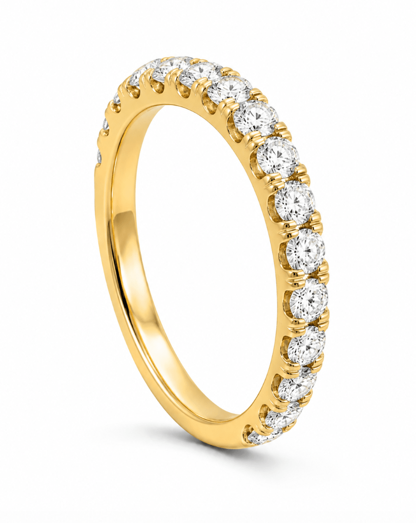 Lady's U Set Wedding Band in Yellow Gold (110-01494)