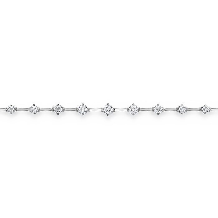 Memoire Cadence Bolo Bracelet in 18K White Gold (1.26ct)