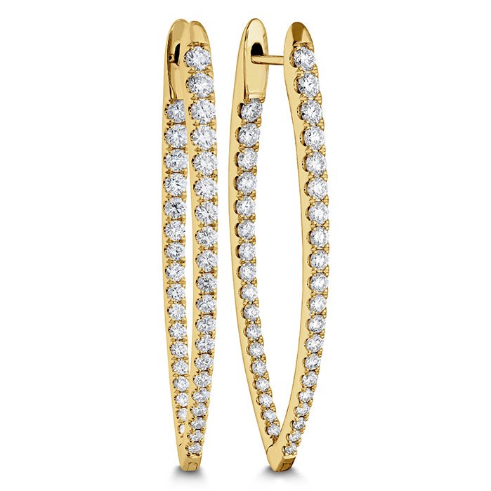 Memoire Imperial Hoop Earrings in 18K Yellow Gold (1.63ct)