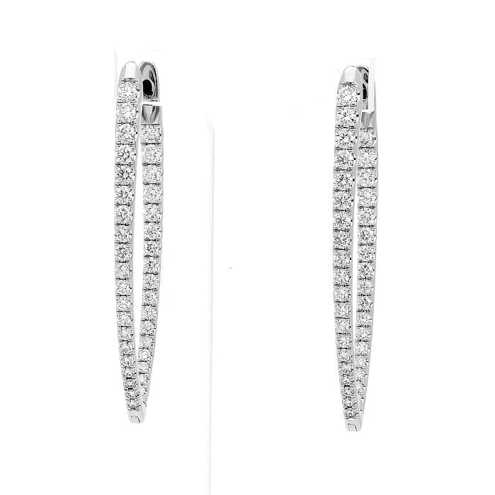 Memoire Imperial Hoop Earrings in 18K Yellow Gold (1.63ct)