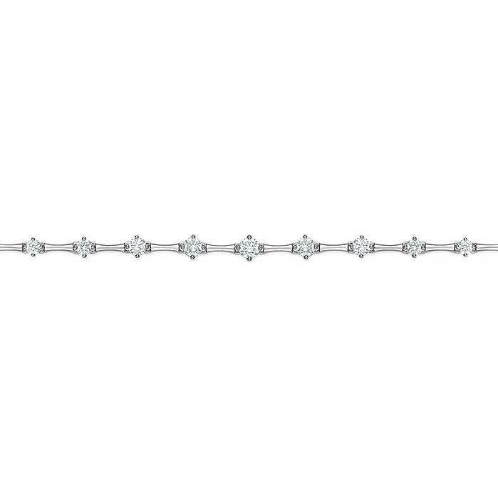 Memoire Round and Baguette Diamond Bolo Bracelet in 18K Yellow Gold (0.59ct)